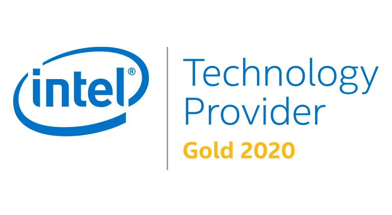 Intel® Technology Provider Gold Partner since 2012 to 2021 certificate